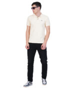 Polo T-Shirt Milk White available in Half Sleeves